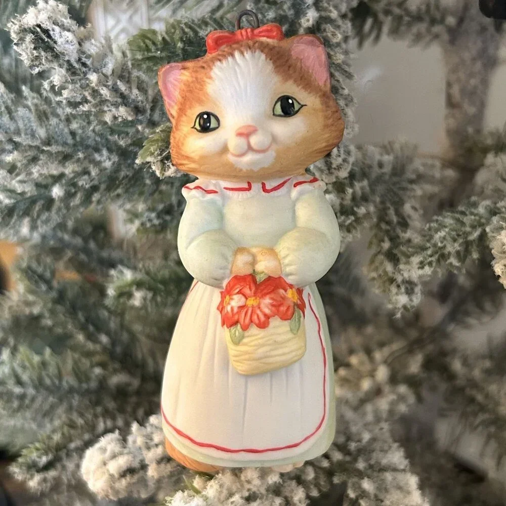 Hallmark Keepsake Christmas Ornaments Lot of 5 Holiday Santa Cats Nutcracker